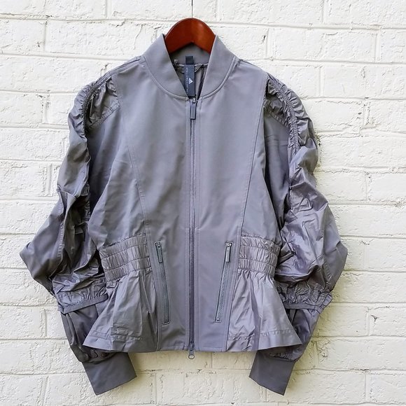 ADIDAS by Stella McCartney RUN WIND gray jacket -Women's Size Small - Picture 1 of 16